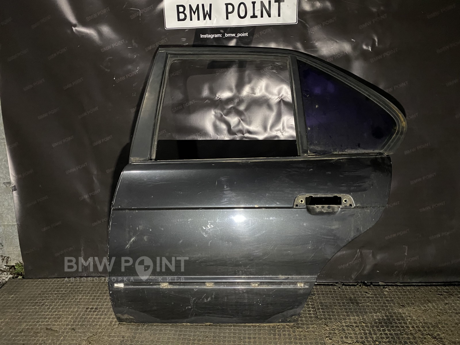 Двері BMW E34 задня ліва седан рестайл