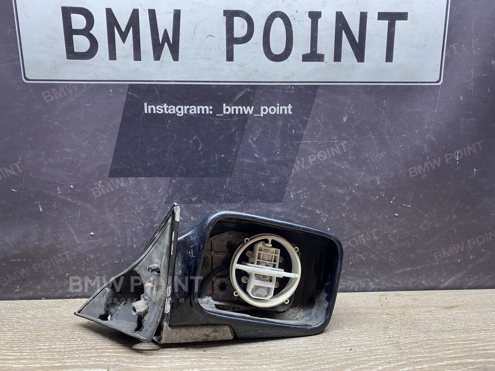 Дзеркало заднього виду бічне BMW E34 праве дорестайл