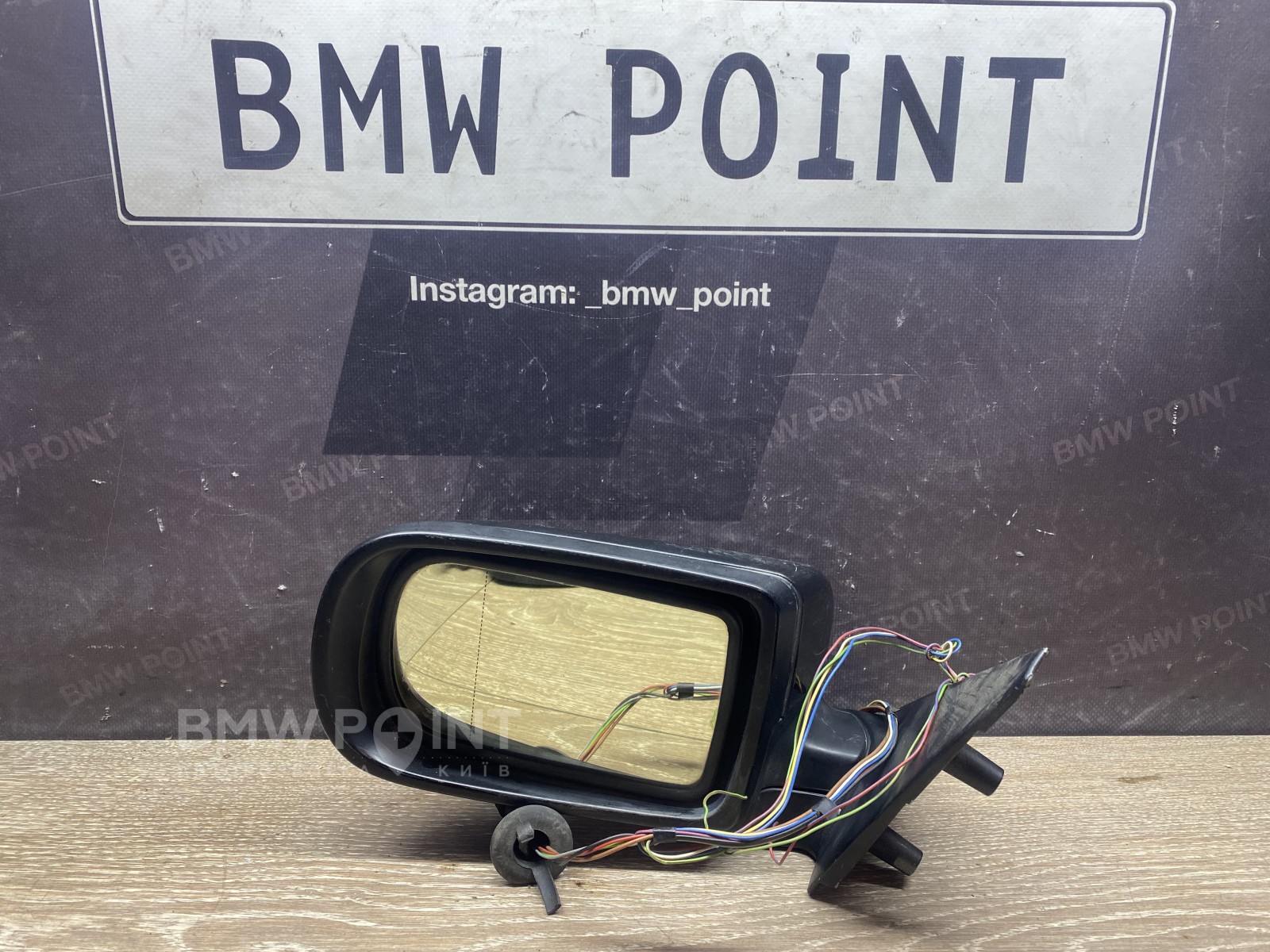 Дзеркало заднього виду бічне BMW E38 ліве 8 пін