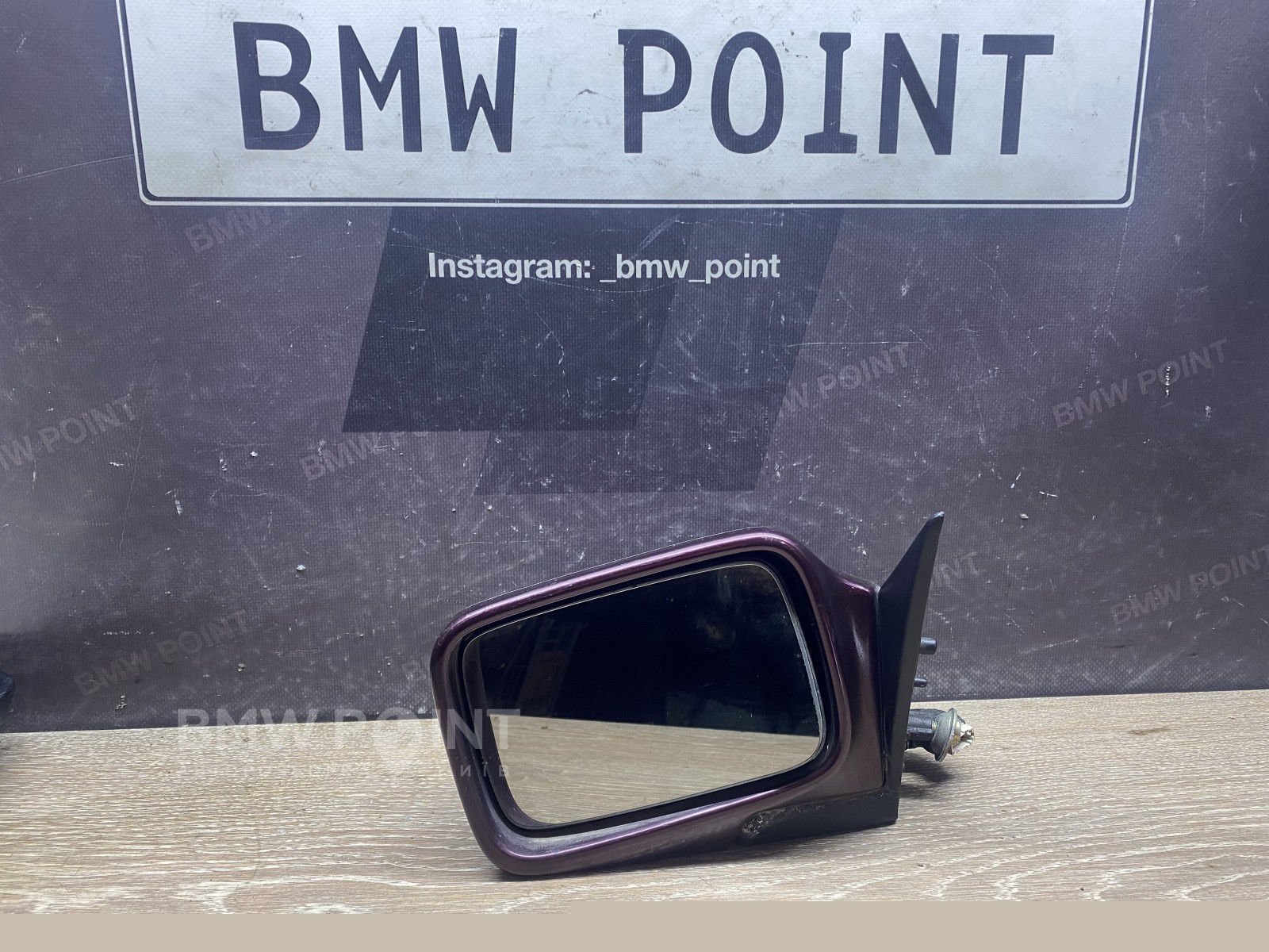 Дзеркало заднього виду бічне BMW E34 ліве дорестайл