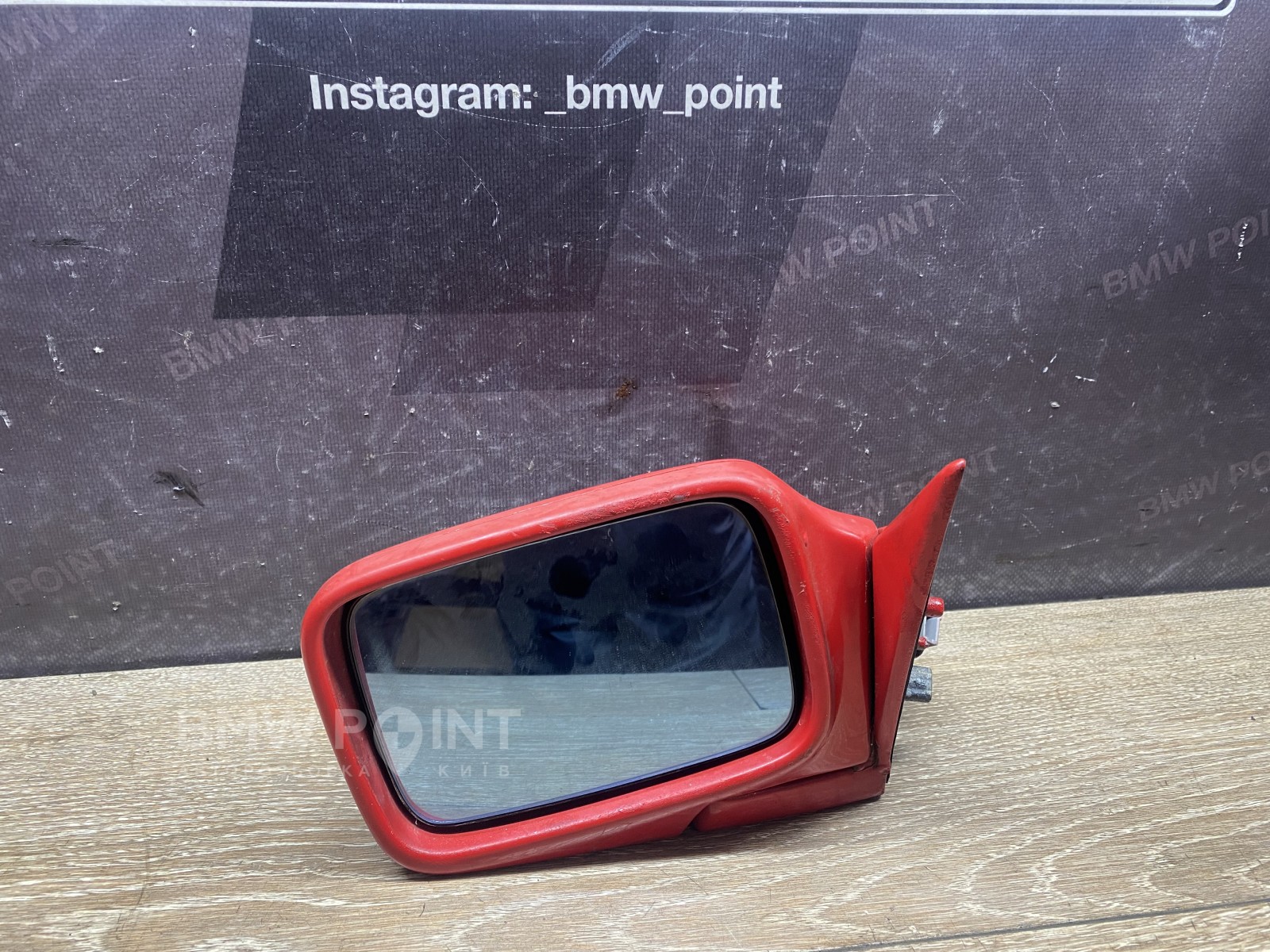 Дзеркало заднього виду бічне BMW E34 ліве дорестайл