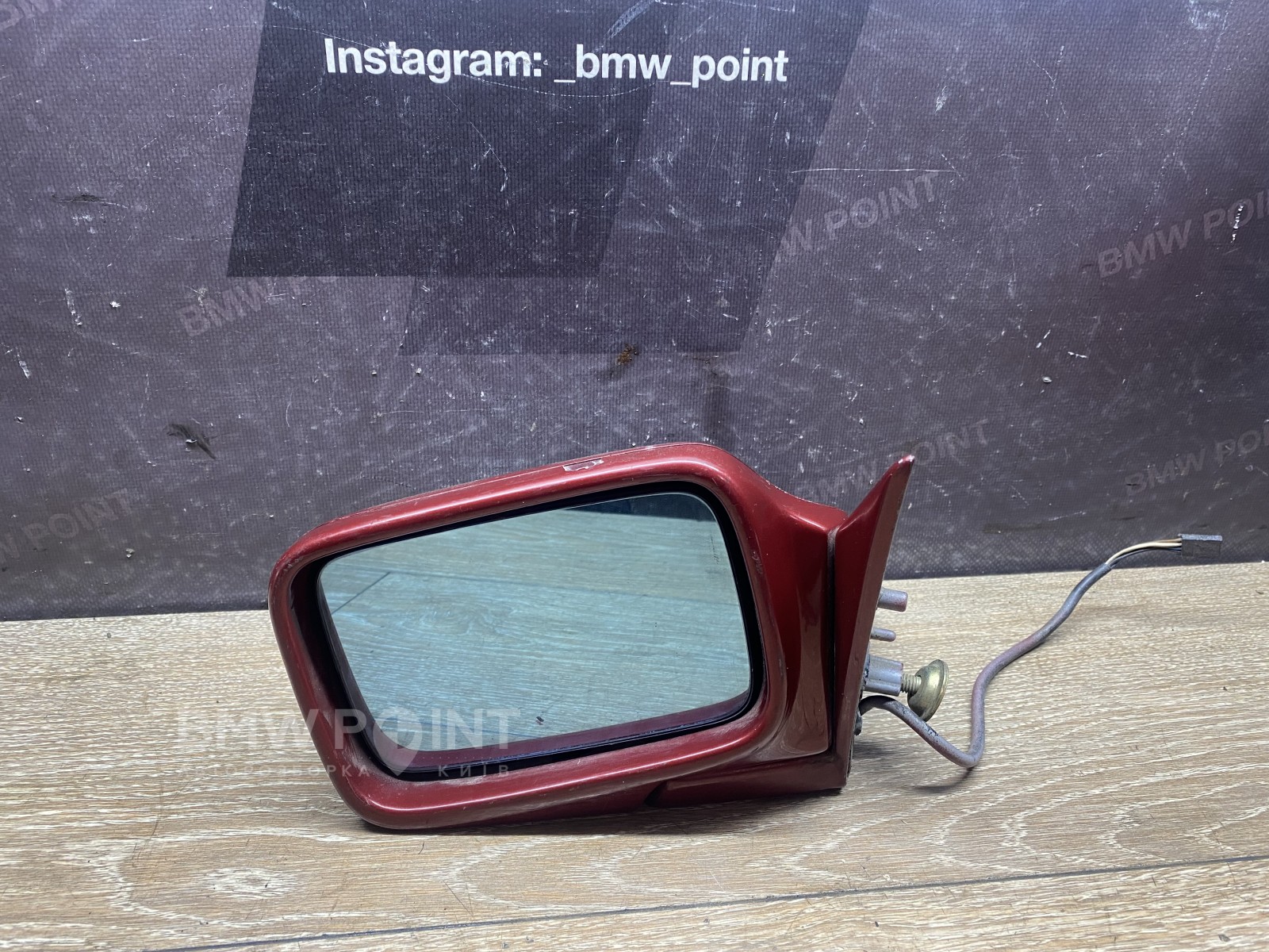 Дзеркало заднього виду бічне BMW E34 ліве дорестайл