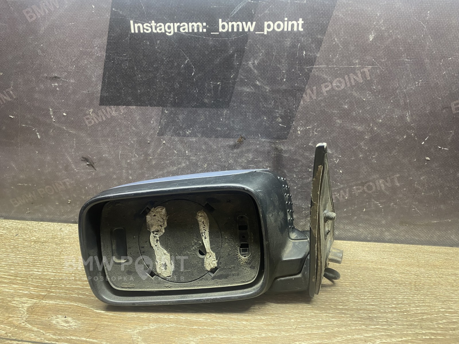 Дзеркало заднього виду бічне BMW E34 ліве рестайл