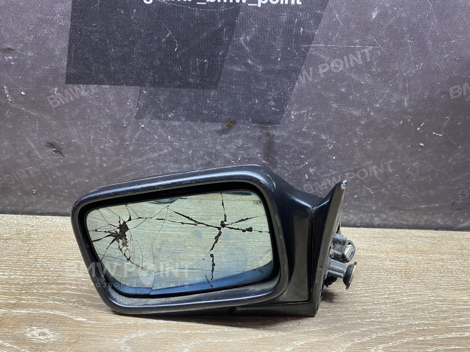 Дзеркало заднього виду бічне BMW E34 ліве дорестайл