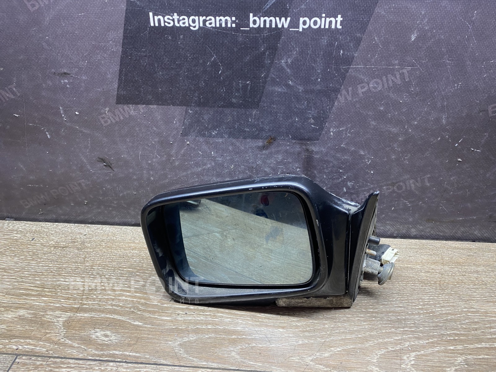 Дзеркало заднього виду бічне BMW E34 ліве дорестайл