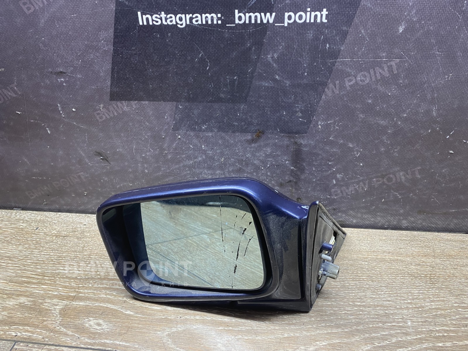 Дзеркало заднього виду бічне BMW E34 ліве  дорестайл