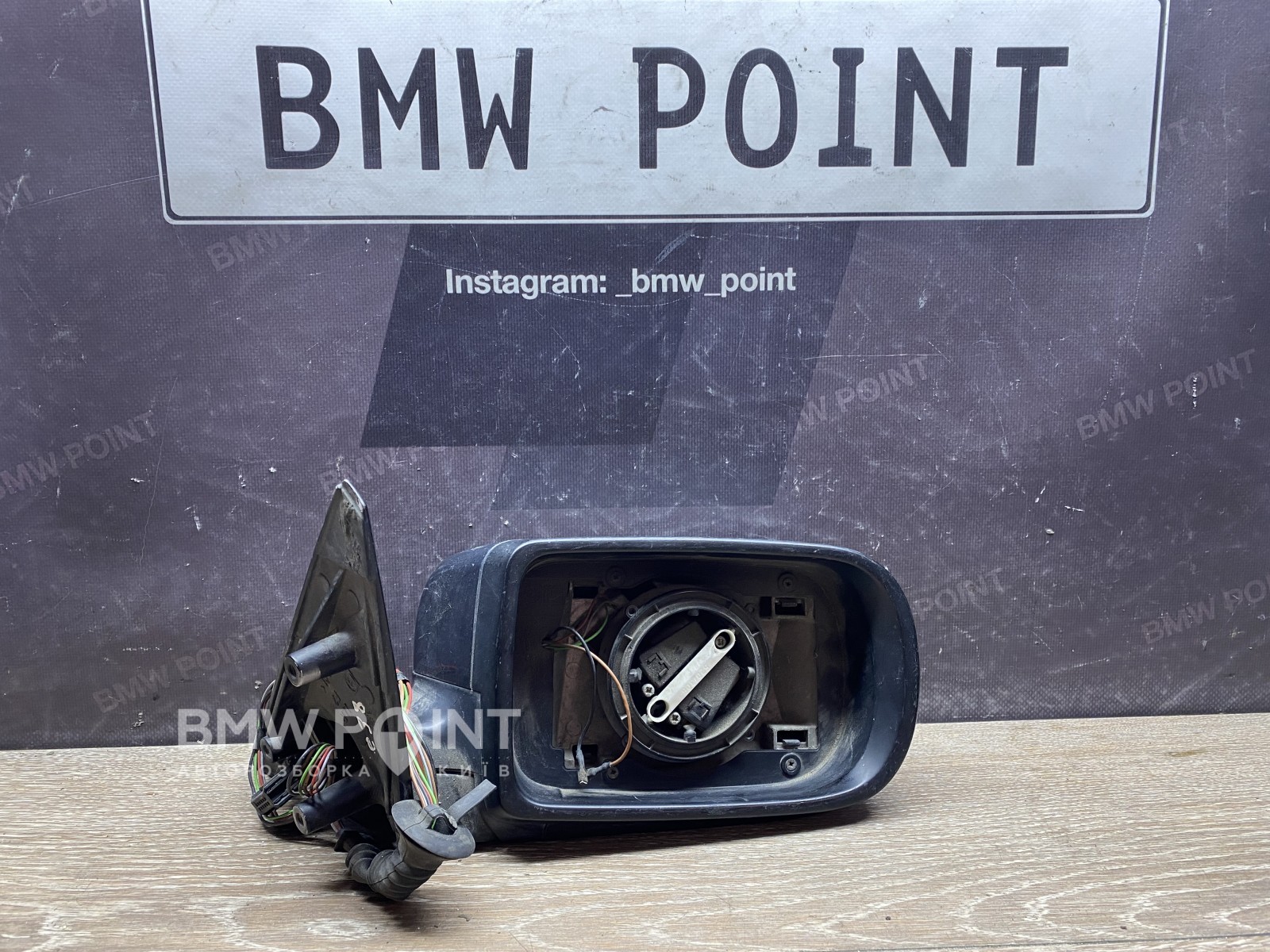Дзеркало заднього виду бічне BMW E38 праве 5 пін
