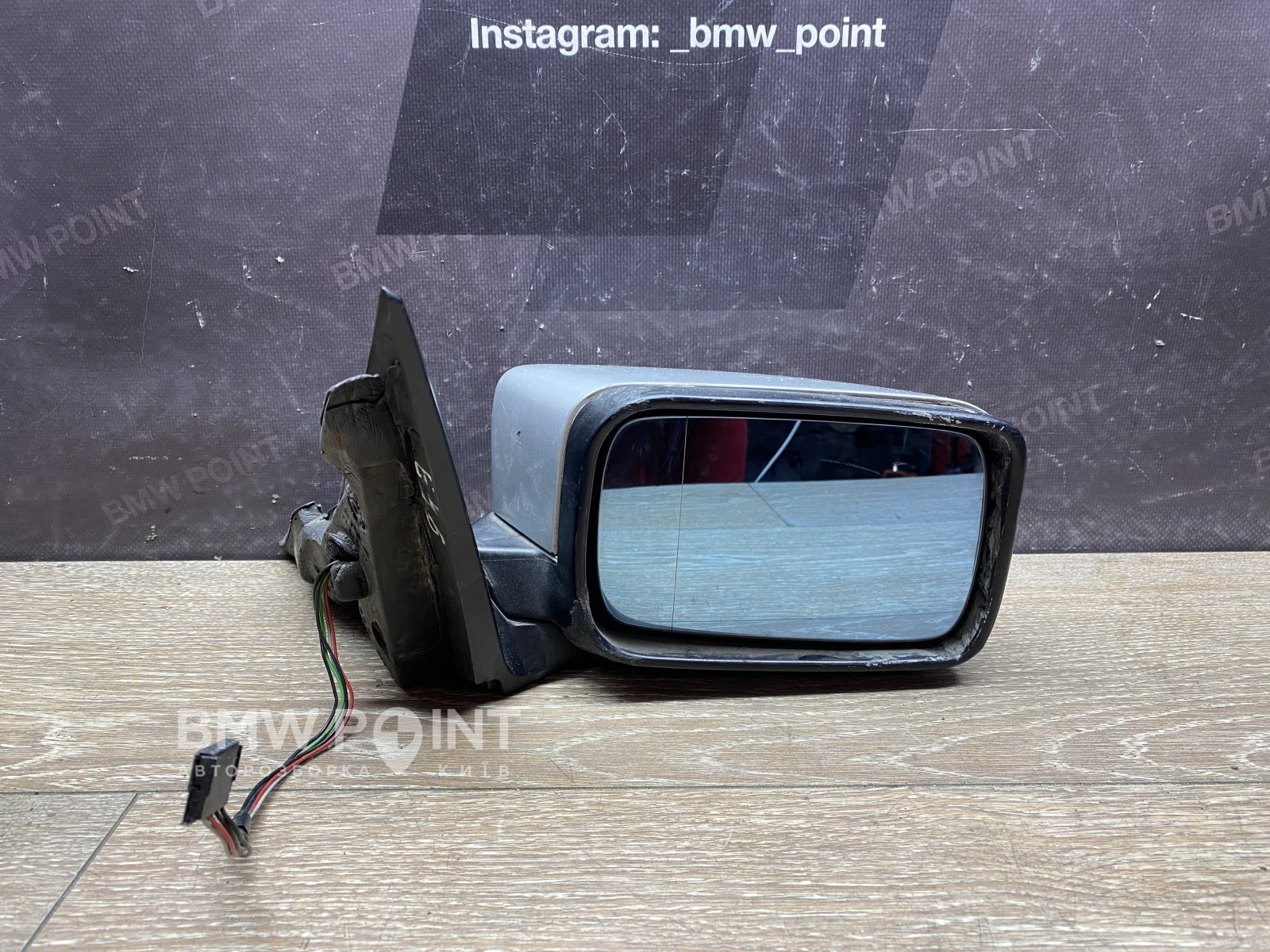 Дзеркало заднього виду бічне BMW E46 праве 5 пін