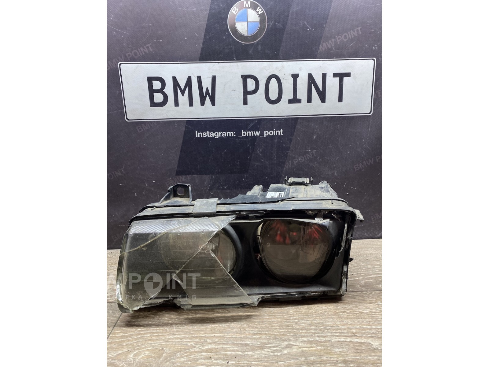 Фара BMW E36 ліва галогенна дорестайл