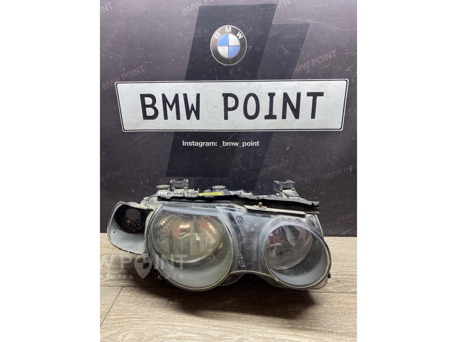 Фара BMW E46 компакт права галогенна 