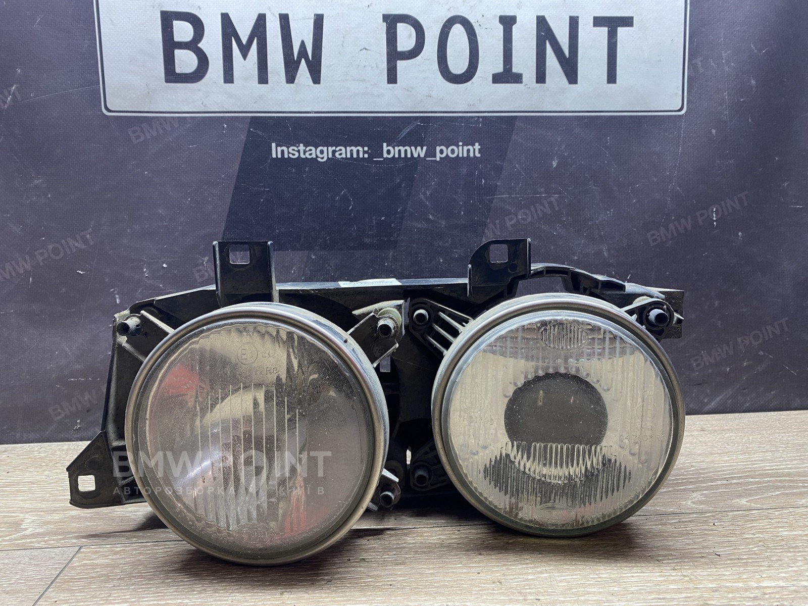 Фара BMW E32/E34 ліва лінзована